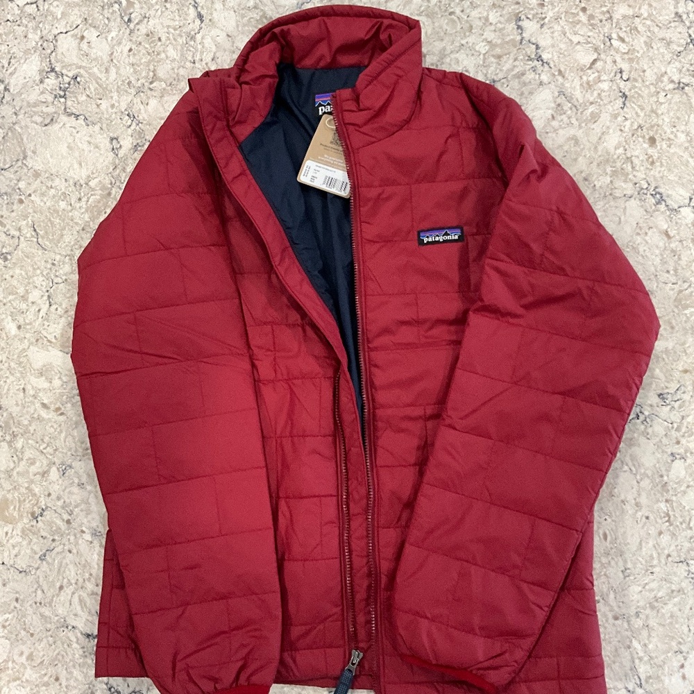 NEW! Patagonia Youth Puffer Jacket, Size L (12), with tags